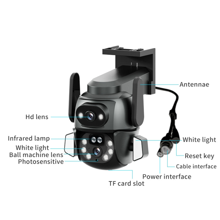 Q821 4MP Binocular Zoom Dual Light Source Outdoor IP67 Waterproof WiFi Camera, Q821 Q821 4MP Binocular Zoom Dual Light Source Outdoor IP67 Waterproof WiFi Camera, Q821